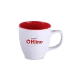 Kubek Americano Small Pure biało/czerwony