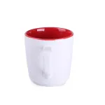 Kubek Barrel Pure biało/czerwony