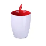 Kubek Easy II biało/czerwony