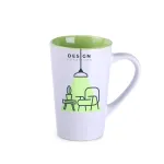 Kubek Fresh biało/jasno zielony