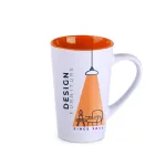 Kubek Fresh biało/pomarańczowy