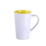 Kubek Fresh biało/żółty