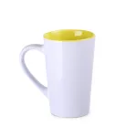 Kubek Fresh biało/żółty