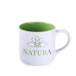 Kubek Diego Pure biało/jasnozielony
