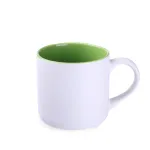 Kubek Diego Pure biało/jasnozielony