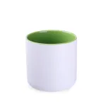 Kubek Diego Pure biało/jasnozielony