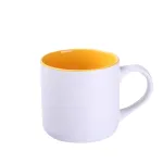 Kubek Diego Pure biało/żółty