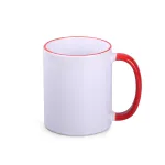 Kubek Tomek Art Halo biały/czerwony