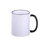 Kubek Tomek Art Halo biały/czarny