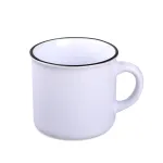 Kubek Loft Art biały/czarny