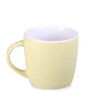 Kubek Handy Velvet sunny yellow/biały