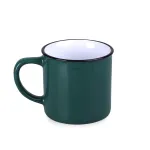 Kubek Loft ciemnozielony/biały