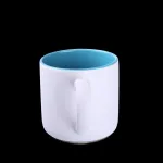 Kubek Diego Pure biały/jasnoniebieski