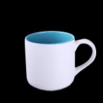 Kubek Diego Pure biały/jasnoniebieski