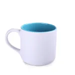 Kubek Diego Pure biały/jasnoniebieski