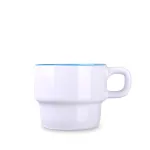 Kubek Astrid Duo biały/jasnoniebieski