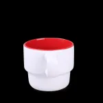 Kubek Astrid Duo biały/czerwony