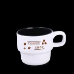 Kubek Astrid Duo biały/czarny