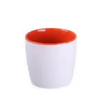 Kubek Handy Pure biało/pomarańczowy