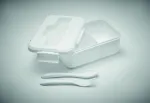 Lunch box ze sztućcami z PP
