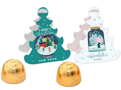 fotografia Czekoladki w pudełku Choinka 