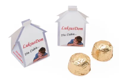 fotografia Czekoladki w pudełku Domek 