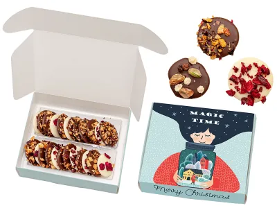 fotografia Zestaw czekoladowe talarki mini 