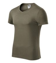 146 Slim Fit V-neck koszulka męska