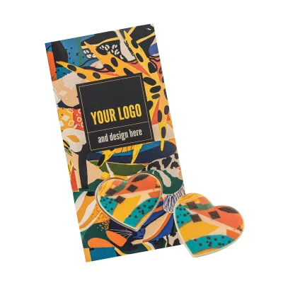 fotografia MINI CZEKOLADKA Z NADRUKIEM PUSH THE CHOCO BUTTON SERCE