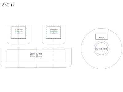 fotografia Osaka Set 230 ml biała