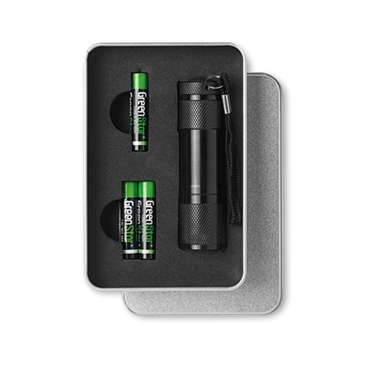 fotografia Metalowa latarka z 9 LED - LED PLUS