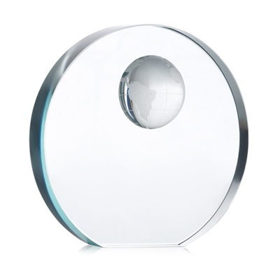 fotografia Szklana patera glob - MONDAL