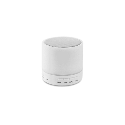 fotografia Okrągły głośnik bluetooth LED - ROUND WHITE