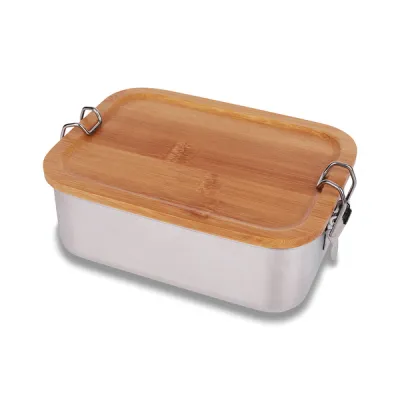 fotografia Stalowy lunch box 800 ml Somerton, srebrny