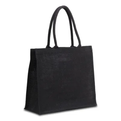fotografia Torba na zakupy z juty Nice Shopper, czarny