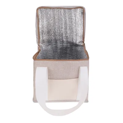 fotografia Torba izotermiczna na lunch z juty Loni, beżowy