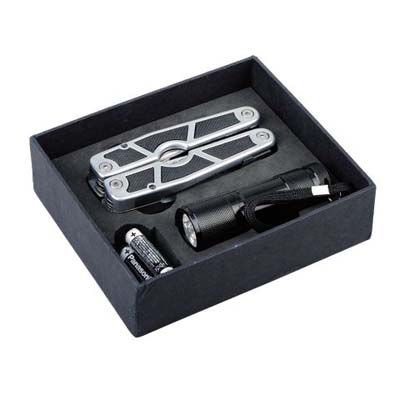 fotografia Narzędzie wielofunkcyjne z latarką Survivor, czarny