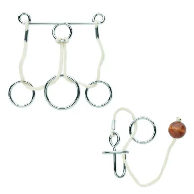 fotografia 2 metalowe łamigłówki