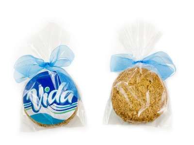 fotografia CIASTECZKA OWSIANE W TOREBCE Z KOKARDKĄ