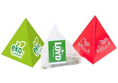 fotografia HERBATA YERBA MATE W PIRAMIDKACH – ZAWIESZKI HANDLOWE