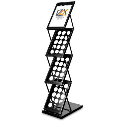 fotografia Stojak na ulotki BOSTON czarny