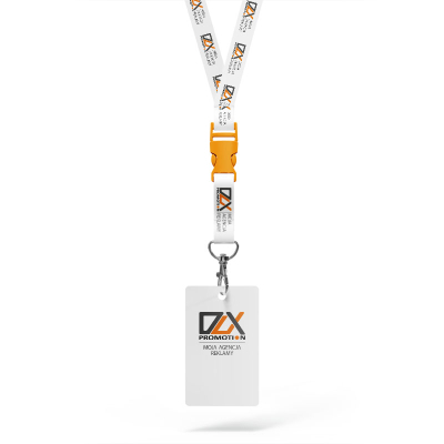 fotografia Smycze KONFERENCYJNE w komplecie z identyfikatorami 