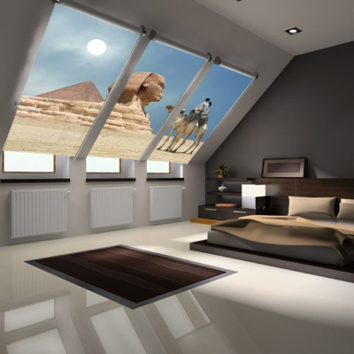 fotografia Żaluzje i Rolety reklamowe 