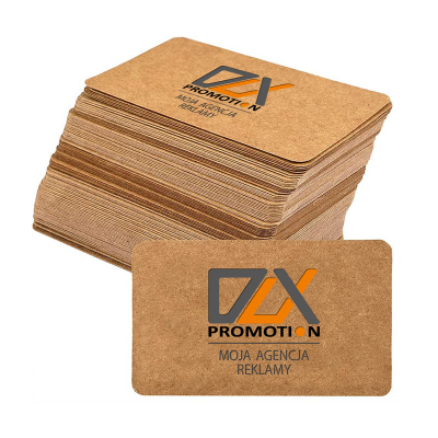 fotografia Wizytówki EKO z zaokrąglanymi rogami 