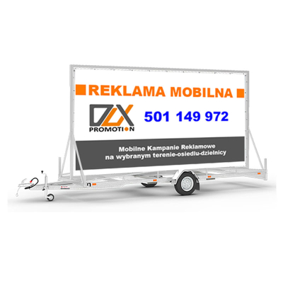 fotografia Reklama mobilna - Przyczepy reklamowe