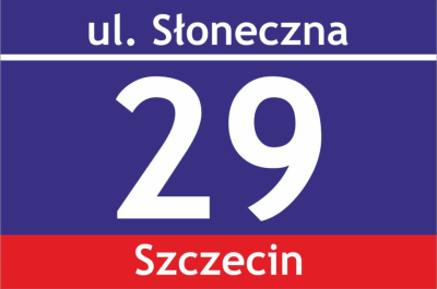 fotografia Tabliczki adresowe na budynek 