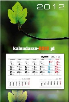 fotografia Kalendarze ścienne jednodzielne