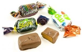 fotografia Batoniki krówkowe w czekoladzie 