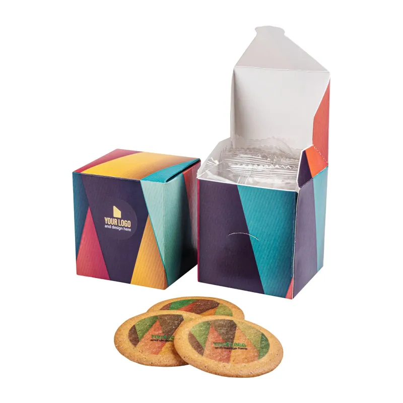 fotografia CIASTKA REKLAMOWE LOGO COOKIE BOX 6 SZTUK