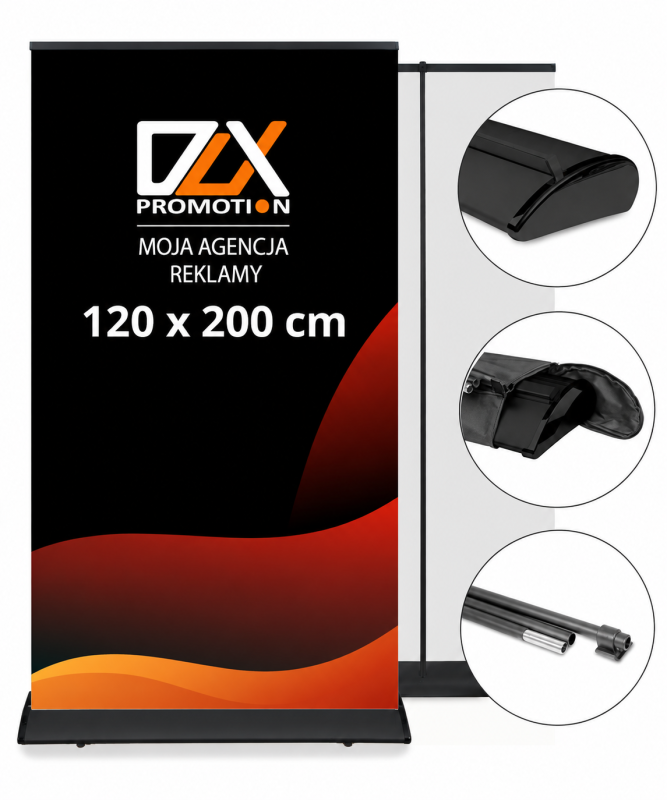 Roll Up Exclusive Black 120x200